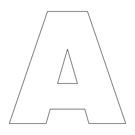 Printable Large Letter Stencil