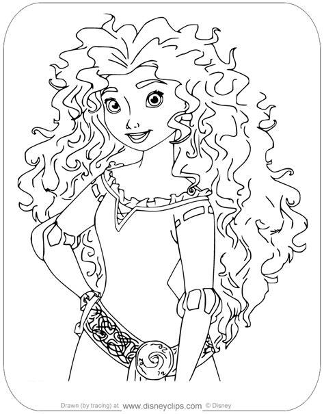 Printable Large Pictures Of Princess Merida
