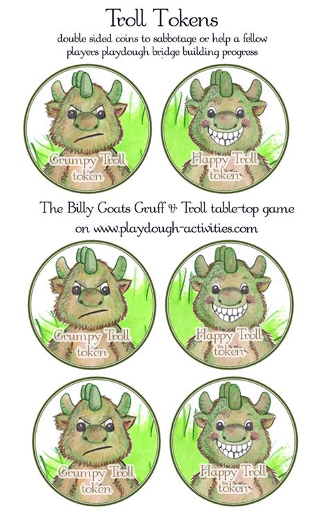 Printable Large Troll Tokens