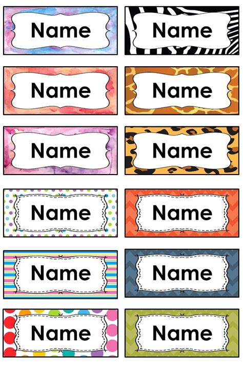 Printable Last Name Labels