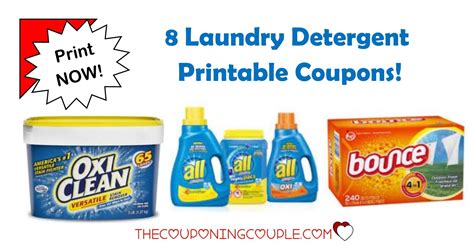 Printable Laundry Detergent Coupons All