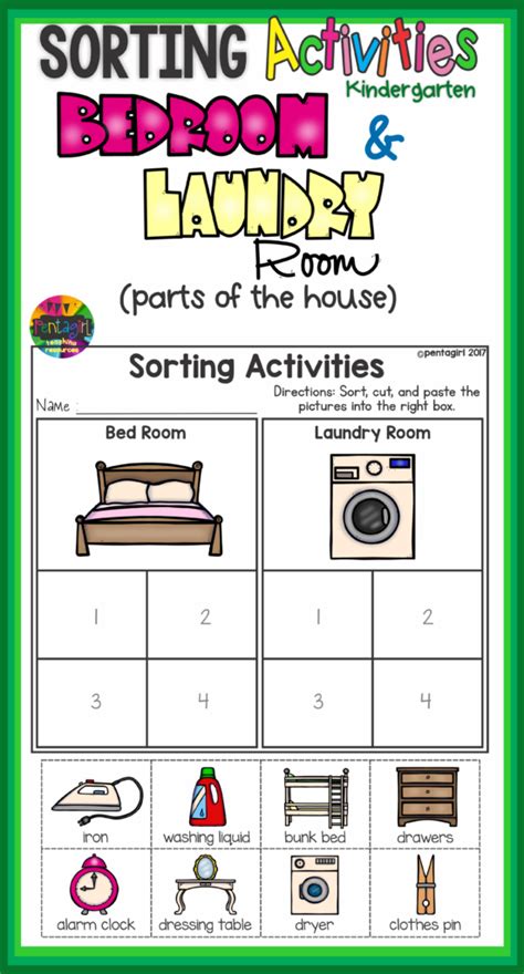 Printable Laundry Worksheets Activities