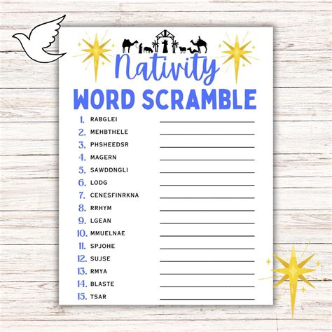 Printable Lds Nativity Quiz