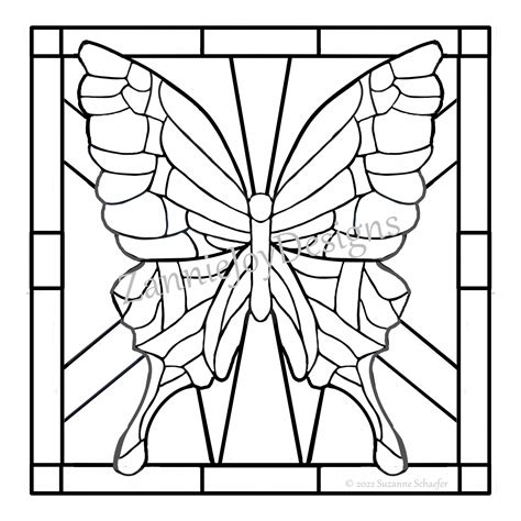 Printable Leaded Glass Template