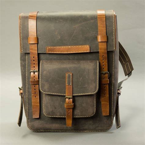 Printable Leather Backpack Pattern