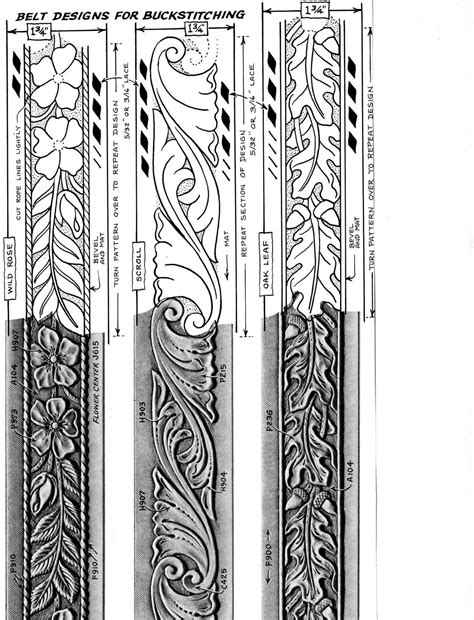 Printable Leather Belt Patterns