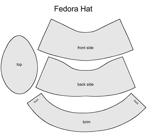 Printable Leather Hat Pattern