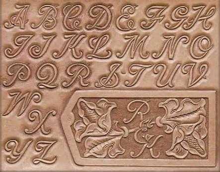 Printable Leather Tooling Alphabet Patterns