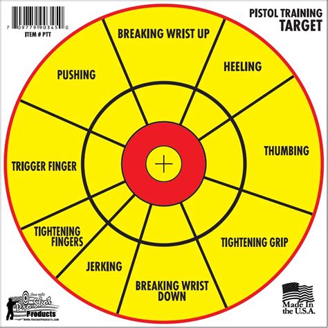 Printable Left Hand Training Targets