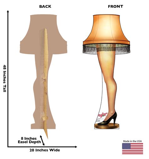 Printable Leg Lamp Template