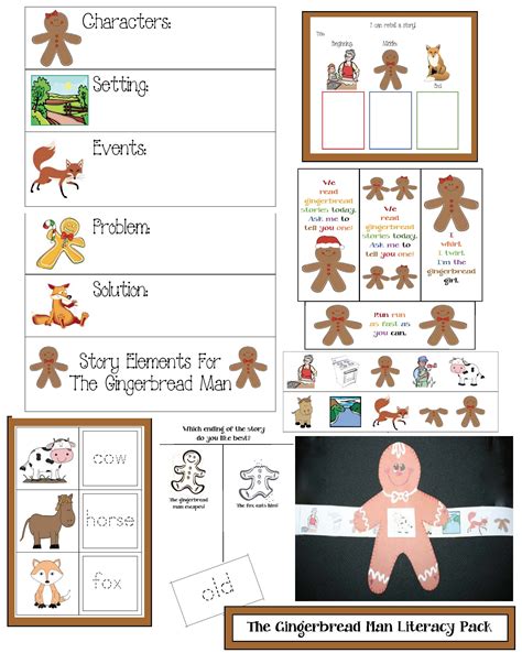 Printable Lesson Gingerbread Man