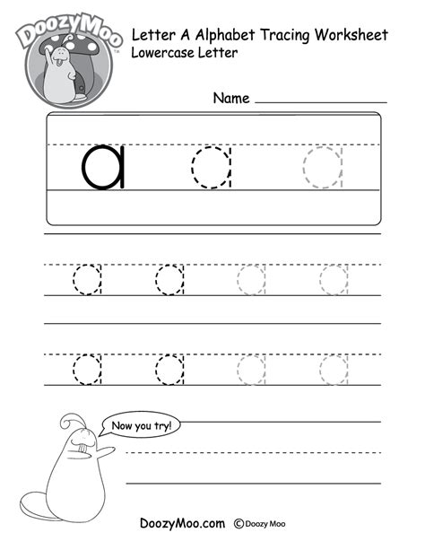 Printable Letter Lowercase A Worksheets