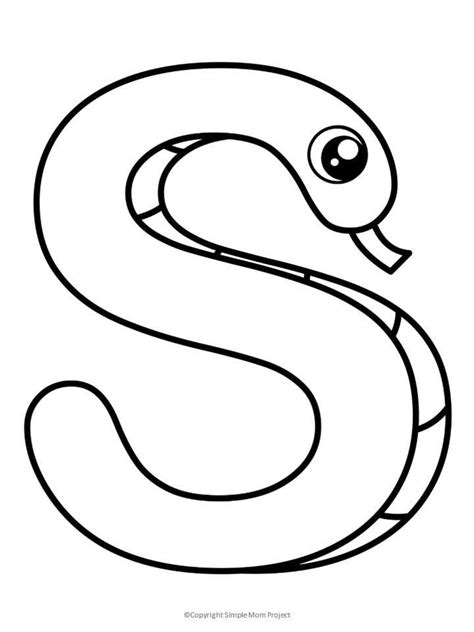 Printable Letter Paper Snake