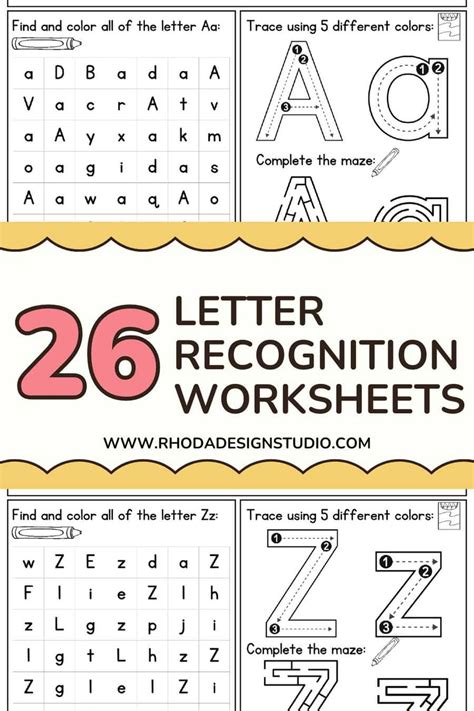 Printable Letter Recognition Test