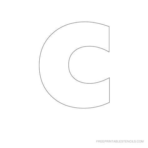 Printable Letter Stencils C