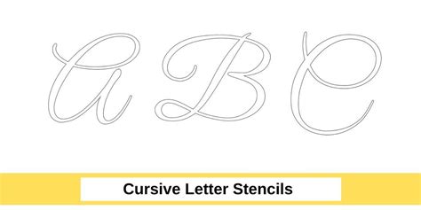 Printable Letter Stencils Cursive