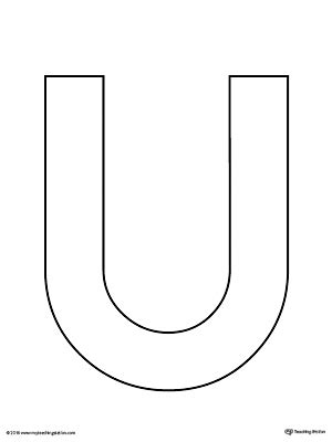 Printable Letter U Template