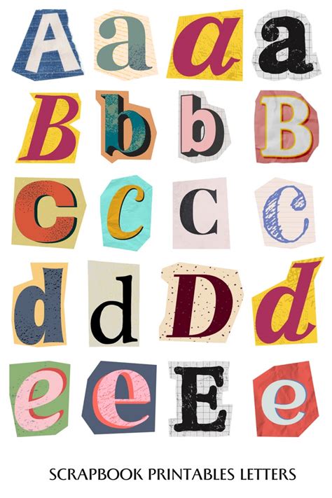 Printable Letters For Scrapbook