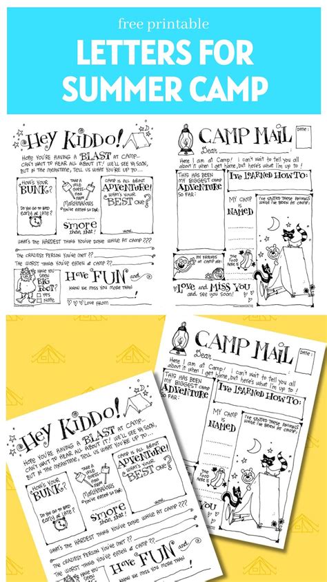 Printable Letters From Camp