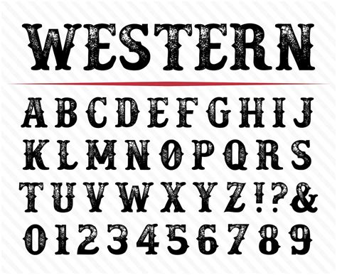 Printable Letters Old West