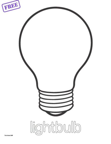 Printable Light Bulb Stationary