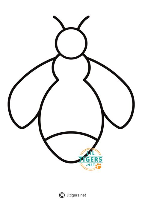 Printable Lightening Bug Outlines