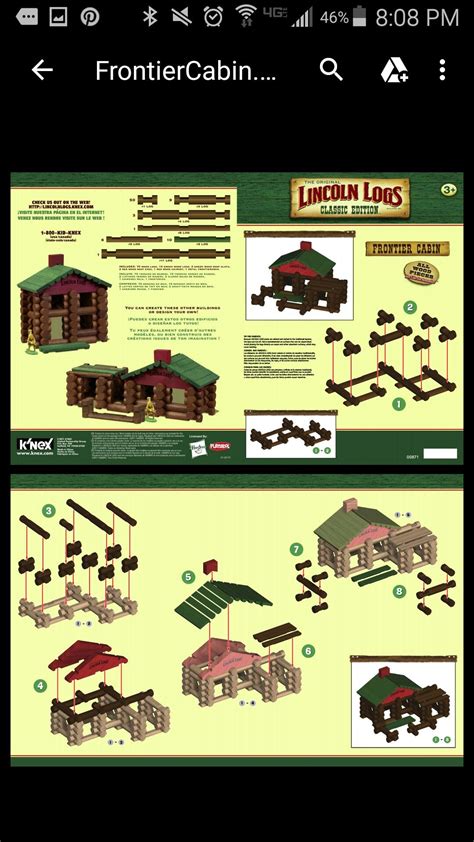 Printable Lincoln Log Instructions