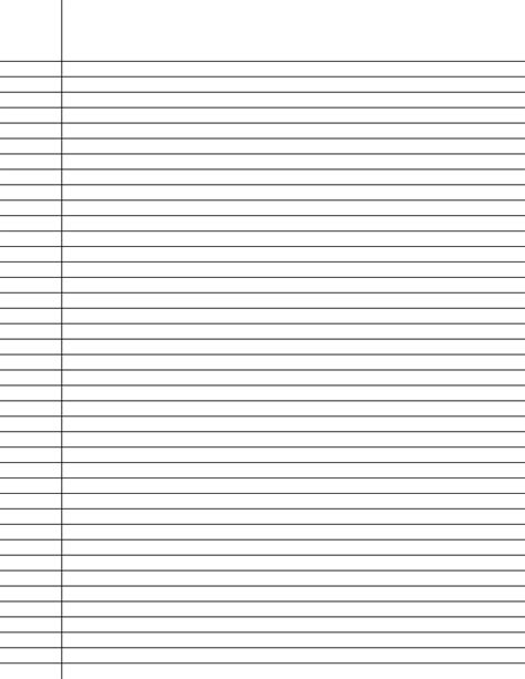 Printable Lined Chart Pages