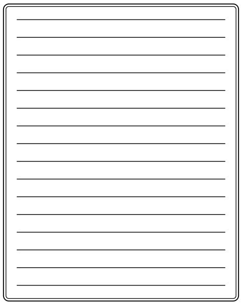 Printable Lined Letter Writing Paper
