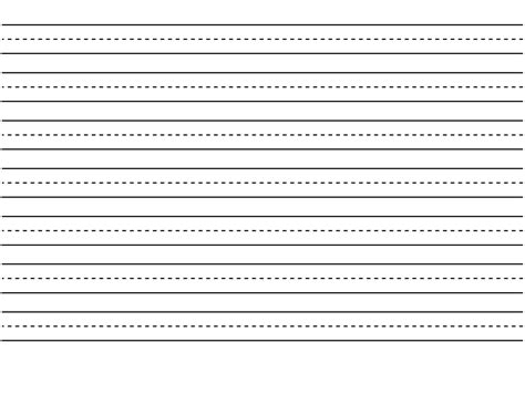 Printable Lined Paper For Elementary