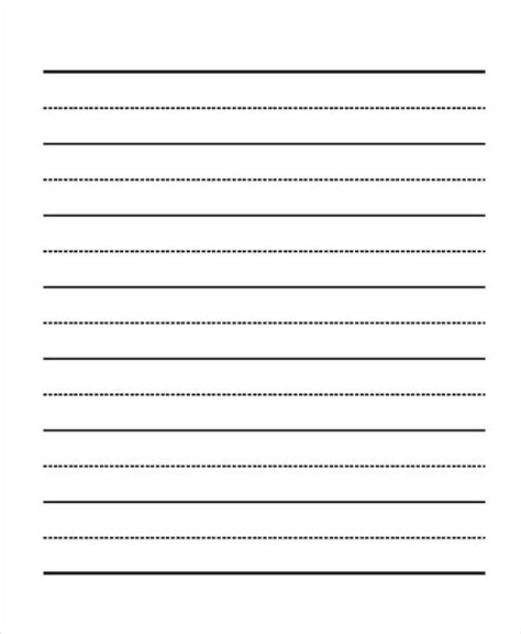 Printable Lined Paper Grade School