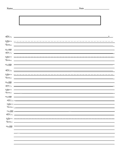 Printable Lined Paper With Name Template