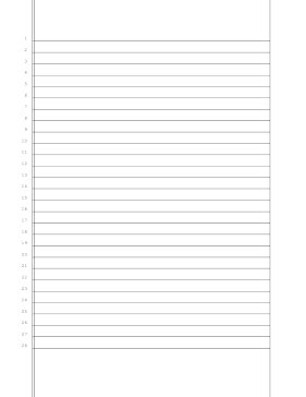 Printable Lined Pleading Paper