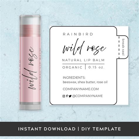 printable lip balm label template