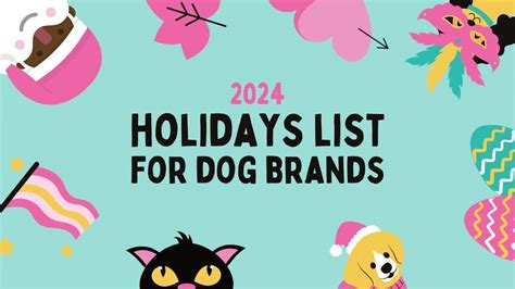 Printable List Of Pet Holidays