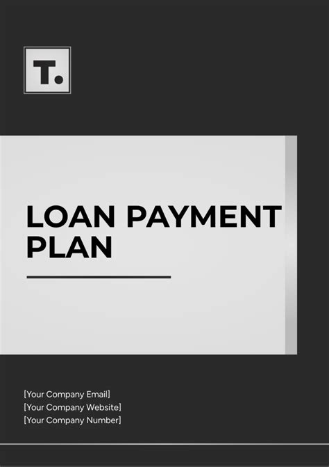 Printable Loan Payment Plan Template