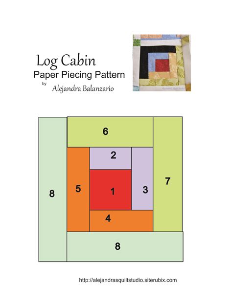 Printable Log Cabin