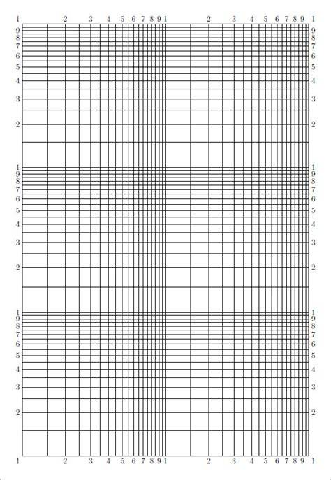 Printable Logarithmic Graph Paper