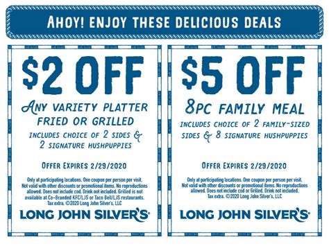 Printable Long John Coupons