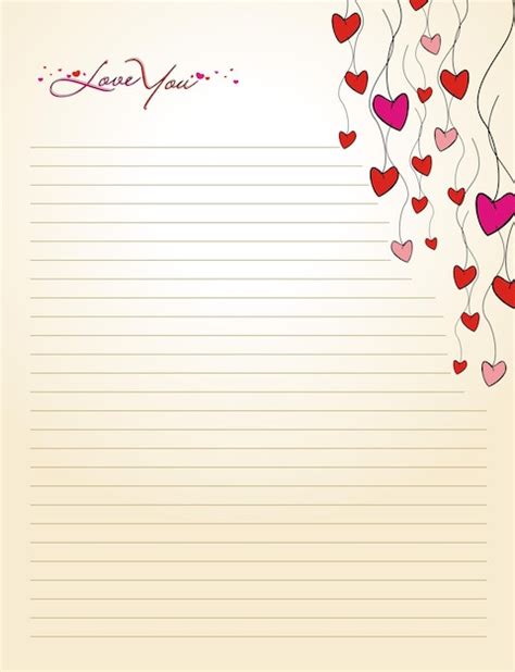 Printable Love Letter Backgrounds