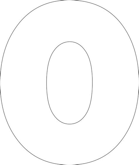 Printable Lower Case O Stencils