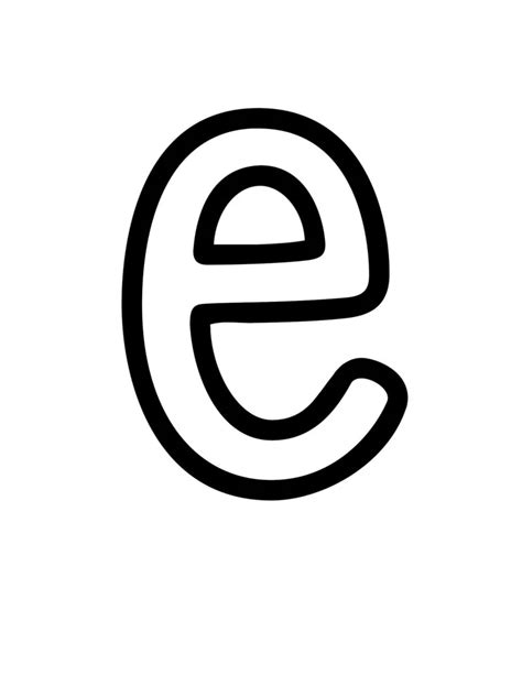 Printable Lowercase Alphabet Letters E