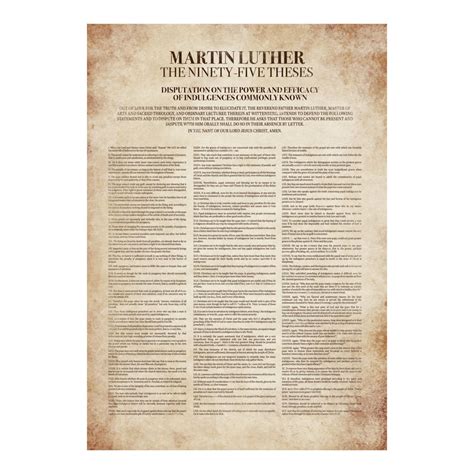 Printable Luthers 95 Theses