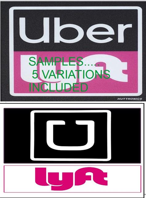 Printable Lyft Window Sticjer