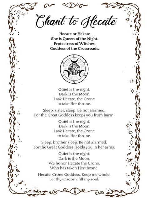 Printable Lyrics An Danzza Hecate