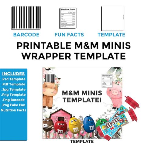 Printable M And M Wrapper