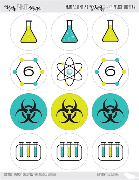 Printable Mad Science Labels