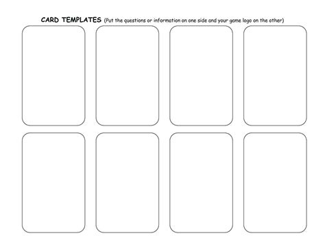 Printable Magic Card Template