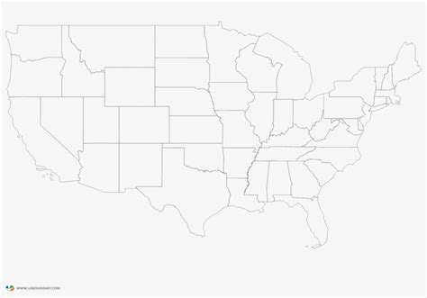 Printable Mainland Us Map Outline