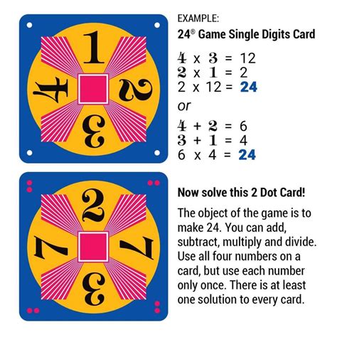 Printable Make 24 Game